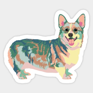 Corgi Portrait Sticker